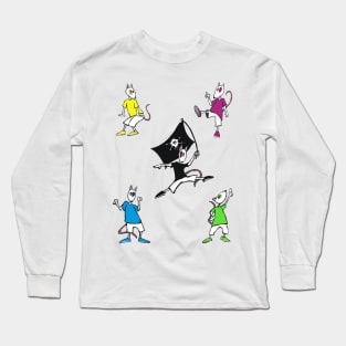 Rat dance when the cat is away Long Sleeve T-Shirt